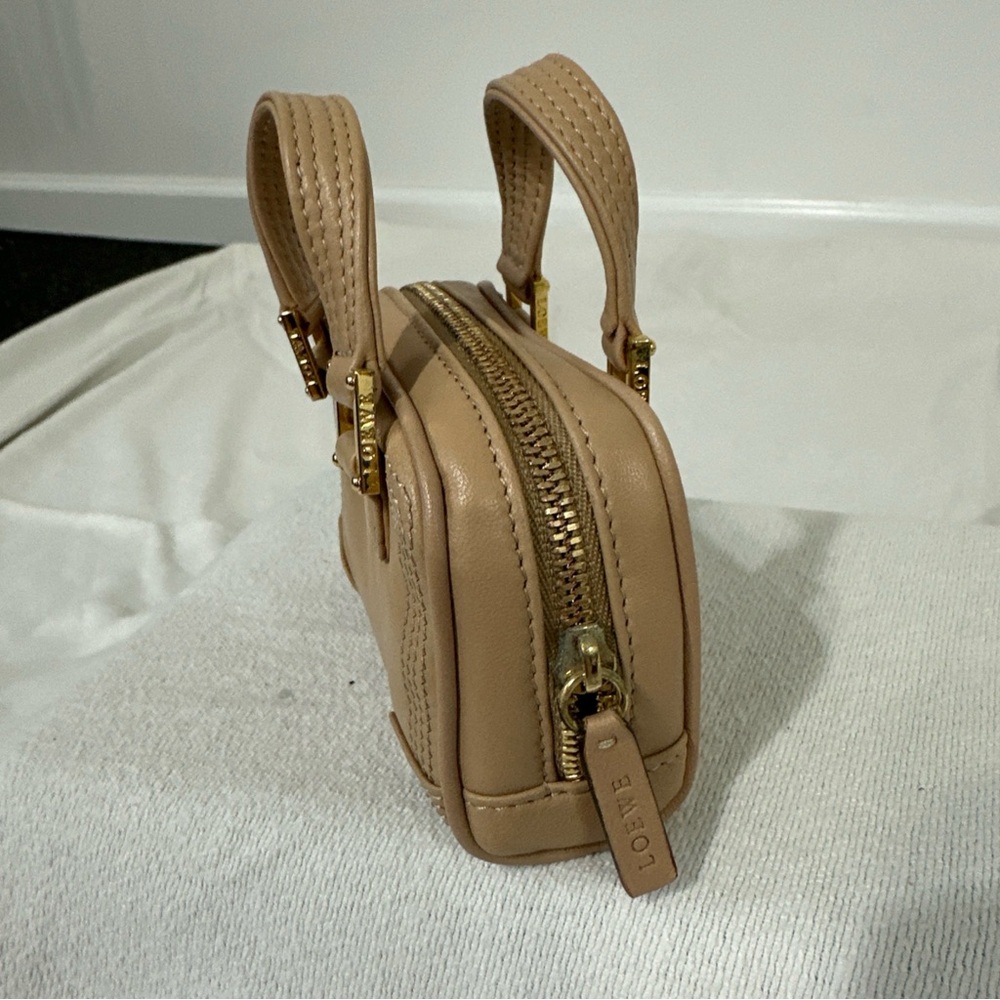 Loewe Tan Mini Bag with Gold Details - Picture 5 of 10